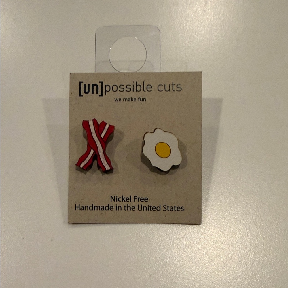 Bacon and Egg Earrings